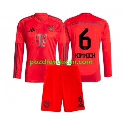 Nogometni Dresovi FC Bayern München Joshua Kimmich 6 Dječji Domaći dres 2024-2025 Dugi Rukav