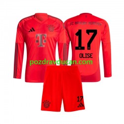 Nogometni Dresovi FC Bayern München Michael Olise 17 Dječji Domaći dres 2024-2025 Dugi Rukav