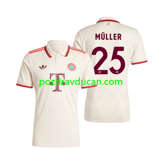 Nogometni Dresovi FC Bayern München Muller 25 Muški Treći dres 2024-2025 Kratkih Rukava