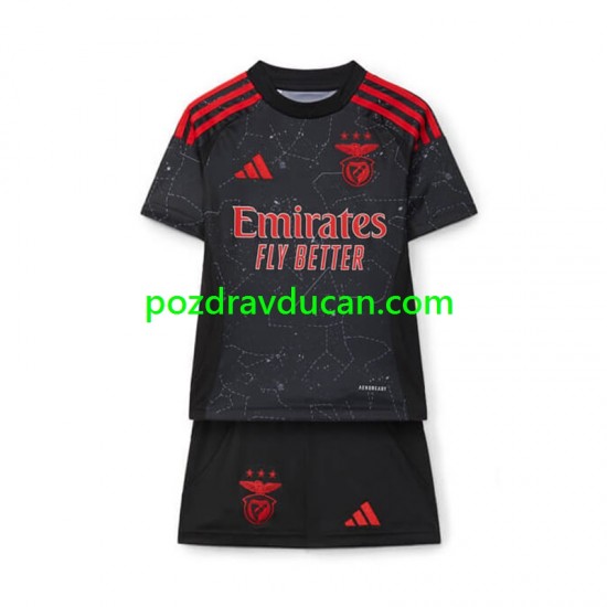 Nogometni Dresovi Benfica Dječji Gostujući dres 2024-2025 Kratkih Rukava