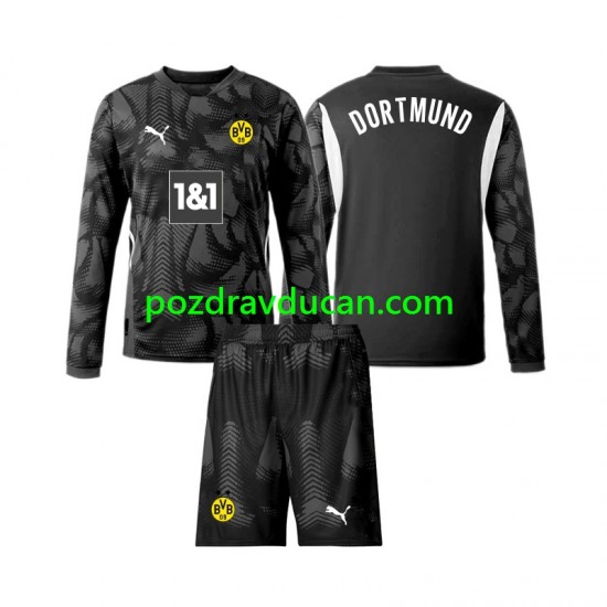 Nogometni Dresovi Borussia Dortmund Vratar Dječji Četvrti dres 2024-2025 Dugi Rukav
