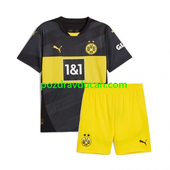 Nogometni Dresovi Borussia Dortmund Dječji Gostujući dres 2024-2025 Kratkih Rukava