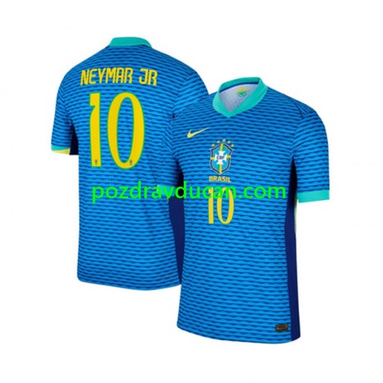 Nogometni Dresovi Brazil Neymar JR 10 Muški Gostujući dres 2024 Kratkih Rukava