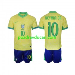 Nogometni Dresovi Brazil Neymar JR 10 Dječji Domaći dres 2024 Kratkih Rukava