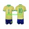 Nogometni Dresovi Brazil PELE 10 Dječji Domaći dres 2024 Kratkih Rukava