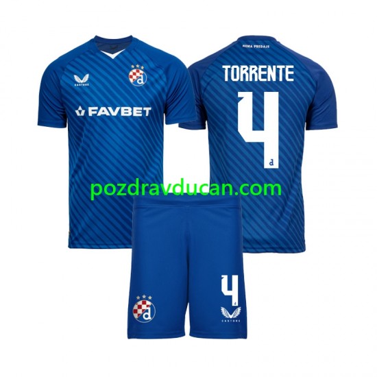 Nogometni Dresovi Dinamo Zagreb Torrente 4 Dječji Domaći dres 2024-2025 Kratkih Rukava