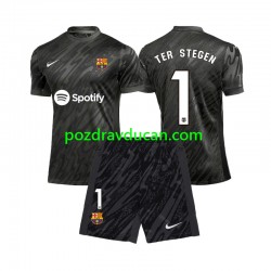 Nogometni Dresovi FC Barcelona Ter Stegen 1 Vratar Dječji Treći dres 2024-2025 Kratkih Rukava