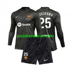 Nogometni Dresovi FC Barcelona Wojciech Szczesny 25 Vratar Dječji Gostujući dres 2024-2025 Dugi Rukav