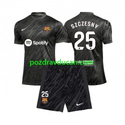 Nogometni Dresovi FC Barcelona Wojciech Szczesny 25 Vratar Dječji Gostujući dres 2024-2025 Kratkih Rukava
