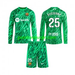 Nogometni Dresovi FC Barcelona Wojciech Szczesny 25 Vratar Dječji Domaći dres 2024-2025 Dugi Rukav