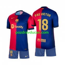 Nogometni Dresovi FC Barcelona Pau Victor 18 Dječji Domaći dres 2024-2025 Kratkih Rukava