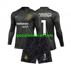 Nogometni Dresovi Inter Milan Yann Sommer 1 Vratar Dječji Treći dres 2024-2025 Dugi Rukav