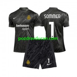Nogometni Dresovi Inter Milan Yann Sommer 1 Vratar Dječji Treći dres 2024-2025 Kratkih Rukava
