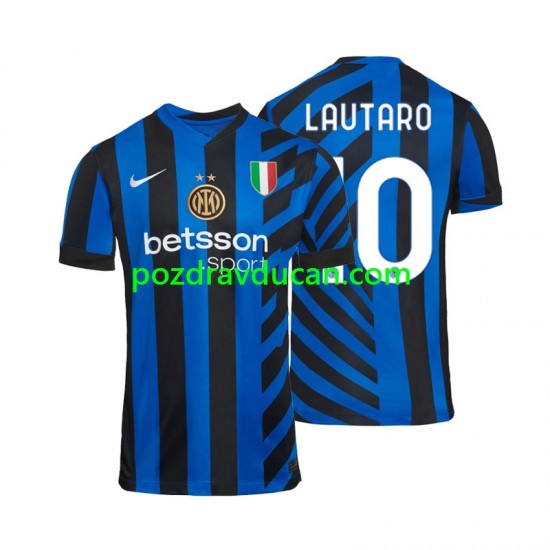 Nogometni Dresovi Inter Milan Lautaro 10 Muški Domaći dres 2024-2025 Kratkih Rukava