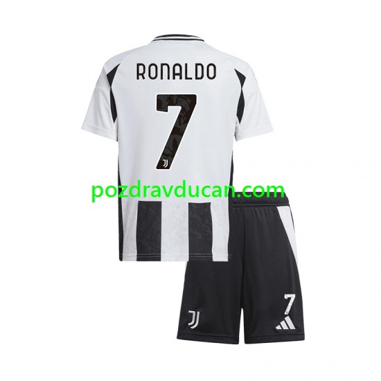 Nogometni Dresovi Juventus Cristiano Ronaldo 7 Dječji Domaći dres 2024-2025 Kratkih Rukava