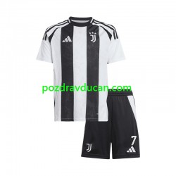Nogometni Dresovi Juventus Cristiano Ronaldo 7 Dječji Domaći dres 2024-2025 Kratkih Rukava
