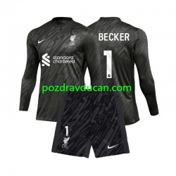 Nogometni Dresovi Liverpool Alisson Becker 1 Vratar Dječji Domaći dres 2024-2025 Dugi Rukav
