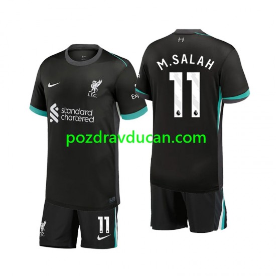 Nogometni Dresovi Liverpool M.Salah 11 Dječji Gostujući dres 2024-2025 Kratkih Rukava
