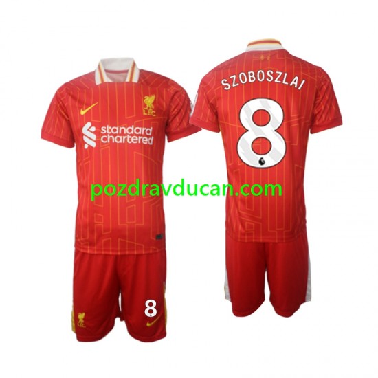 Nogometni Dresovi Liverpool Szoboszlai 8 Dječji Domaći dres 2024-2025 Kratkih Rukava