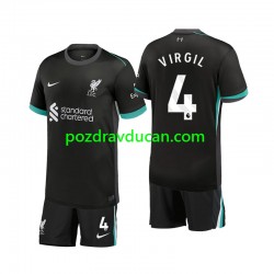 Nogometni Dresovi Liverpool Virgil 4 Dječji Gostujući dres 2024-2025 Kratkih Rukava
