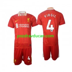 Nogometni Dresovi Liverpool Virgil 4 Dječji Domaći dres 2024-2025 Kratkih Rukava