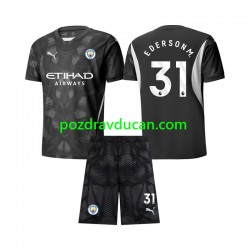 Nogometni Dresovi Manchester City Ederson Moraes 31 Vratar Dječji Četvrti dres 2024-2025 Kratkih Rukava