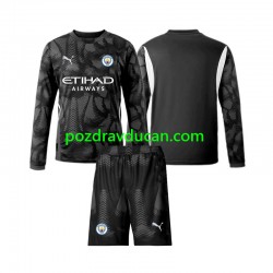 Nogometni Dresovi Manchester City Vratar Dječji Četvrti dres 2024-2025 Dugi Rukav