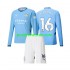 Nogometni Dresovi Manchester City Rodri 16 Dječji Domaći dres 2024-2025 Dugi Rukav