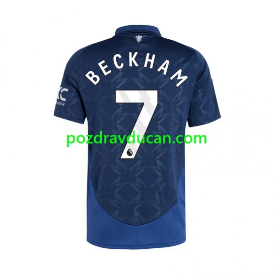 Nogometni Dresovi Manchester United Beckham 7 Muški Gostujući dres 2024-2025 Kratkih Rukava