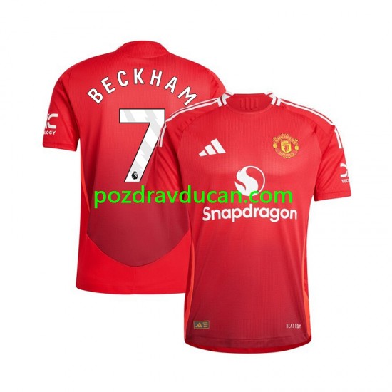 Nogometni Dresovi Manchester United Beckham 7 Muški Domaći dres 2024-2025 Kratkih Rukava