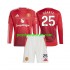 Nogometni Dresovi Manchester United Manuel Ugarte 25 Dječji Domaći dres 2024-2025 Dugi Rukav
