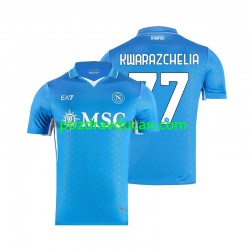Nogometni Dresovi Napoli Khvicha Kvaratskhelia 77 Muški Domaći dres 2024-2025 Kratkih Rukava