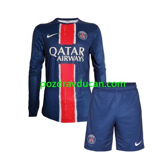 Nogometni Dresovi Paris Saint-Germain Dječji Domaći dres 2024-2025 Dugi Rukav