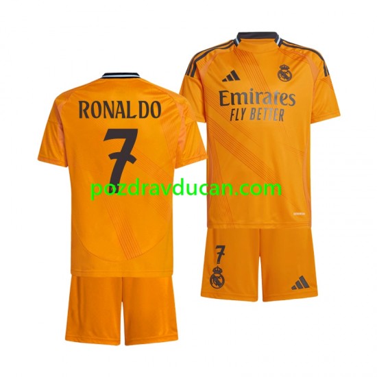 Nogometni Dresovi Real Madrid Cristiano Ronaldo 7 Dječji Gostujući dres 2024-2025 Kratkih Rukava