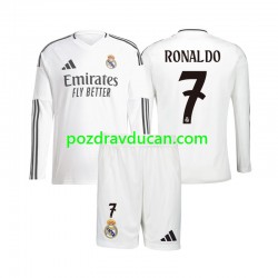 Nogometni Dresovi Real Madrid Cristiano Ronaldo 7 Dječji Domaći dres 2024-2025 Dugi Rukav