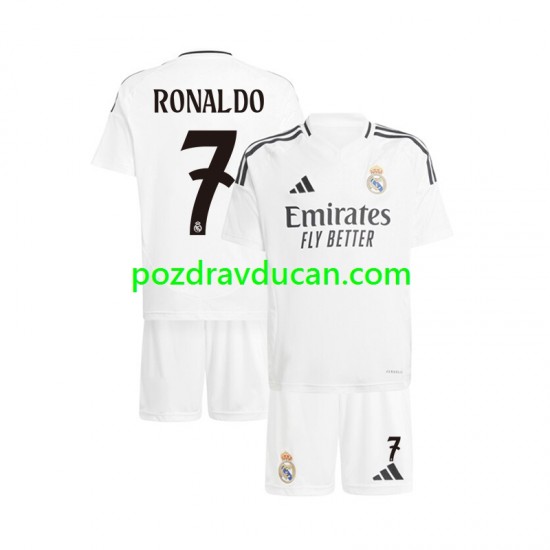Nogometni Dresovi Real Madrid Cristiano Ronaldo 7 Dječji Domaći dres 2024-2025 Kratkih Rukava