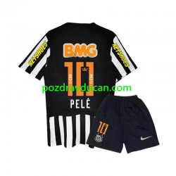 Nogometni Dresovi Santos PELE 10 -2012 Retro Dječji Gostujući dres 2011 Kratkih Rukava