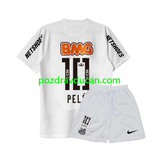 Nogometni Dresovi Santos PELE 10 -2012 Retro Dječji Domaći dres 2011 Kratkih Rukava