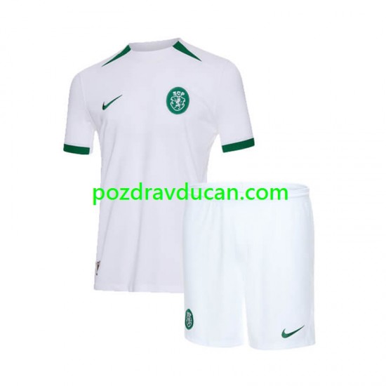 Nogometni Dresovi Sporting CP Dječji Gostujući dres 2024-2025 Kratkih Rukava