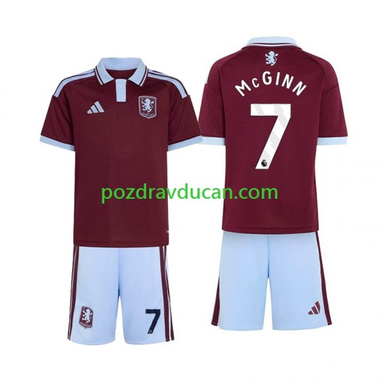 Nogometni Dresovi Aston Villa John McGinn 7 Dječji Domaći dres 2026-2027 Kratkih Rukava
