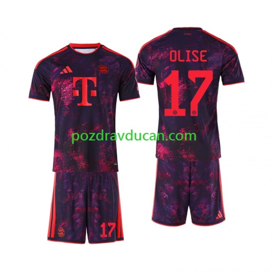 Nogometni Dresovi FC Bayern München Michael Olise 17 Dječji Treći dres 2026-2027 Kratkih Rukava
