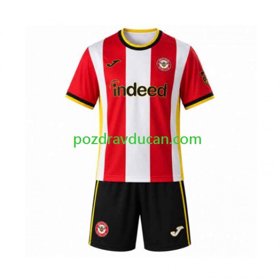 Nogometni Dresovi Brentford Dječji Domaći dres 2026-2027 Kratkih Rukava