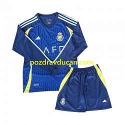 Nogometni Dresovi Al Nassr Dječji Gostujući dres 2024-2025 Dugi Rukav