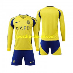 Nogometni Dresovi Al Nassr Dječji Domaći dres 2024-2025 Dugi Rukav
