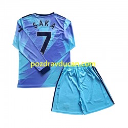 Nogometni Dresovi Arsenal Saka 7 Dječji Treći dres 2024-2025 Dugi Rukav
