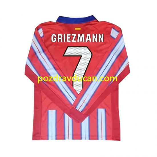 Nogometni Dresovi Atlético Madrid Antoine Griezmann 7 Muški Domaći dres 2024-2025 Dugi Rukav