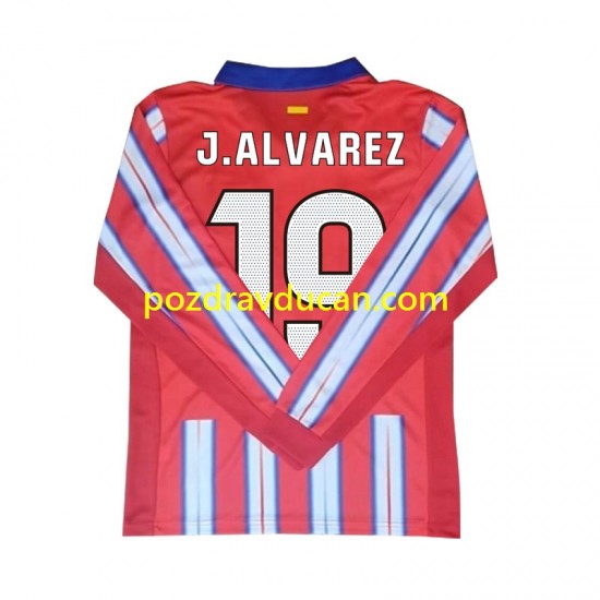 Nogometni Dresovi Atlético Madrid Julian Alvarez 19 Muški Domaći dres 2024-2025 Dugi Rukav