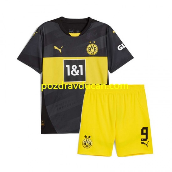 Nogometni Dresovi Borussia Dortmund Serhou Guirassy 9 Dječji Gostujući dres 2024-2025 Kratkih Rukava