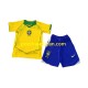 Nogometni Dresovi Brazil Retro Dječji Domaći dres 2004 Kratkih Rukava