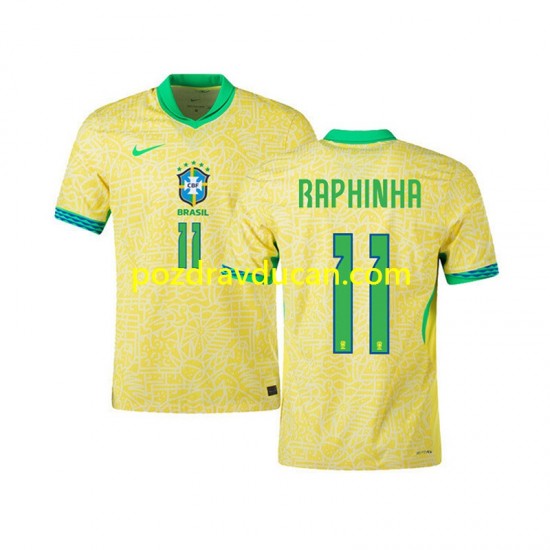 Nogometni Dresovi Brazil RAPHINHA 11 Muški Domaći dres 2024 Kratkih Rukava